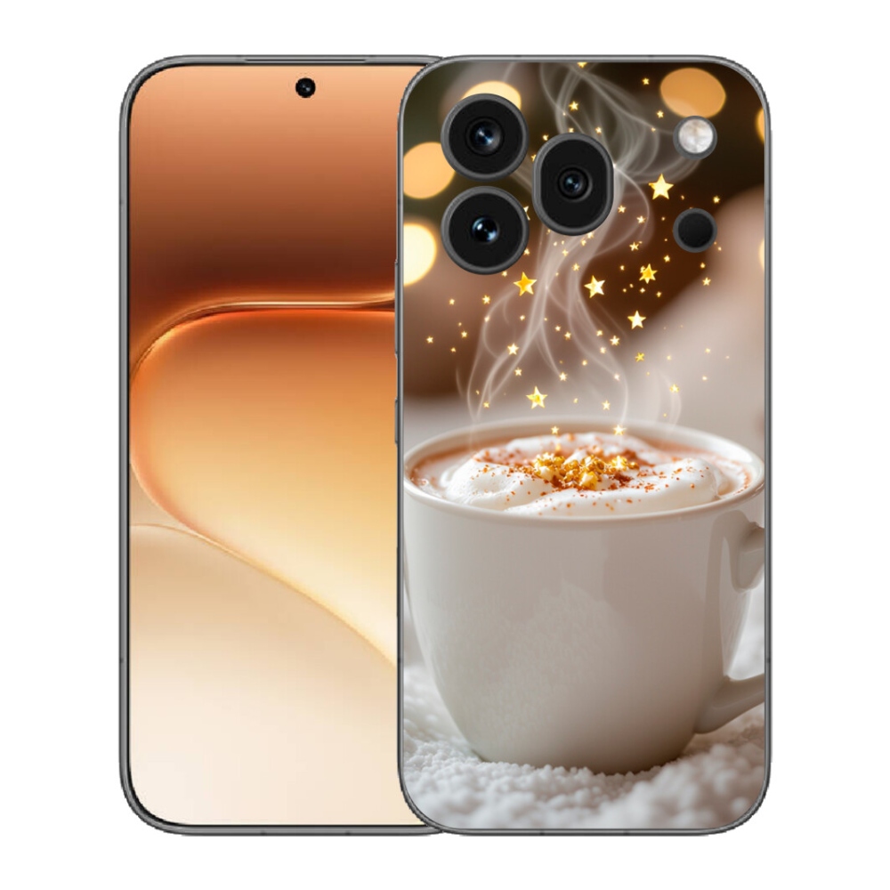 Gélový kryt mmCase na Honor 600 Pro - vianočný horúci nápoj