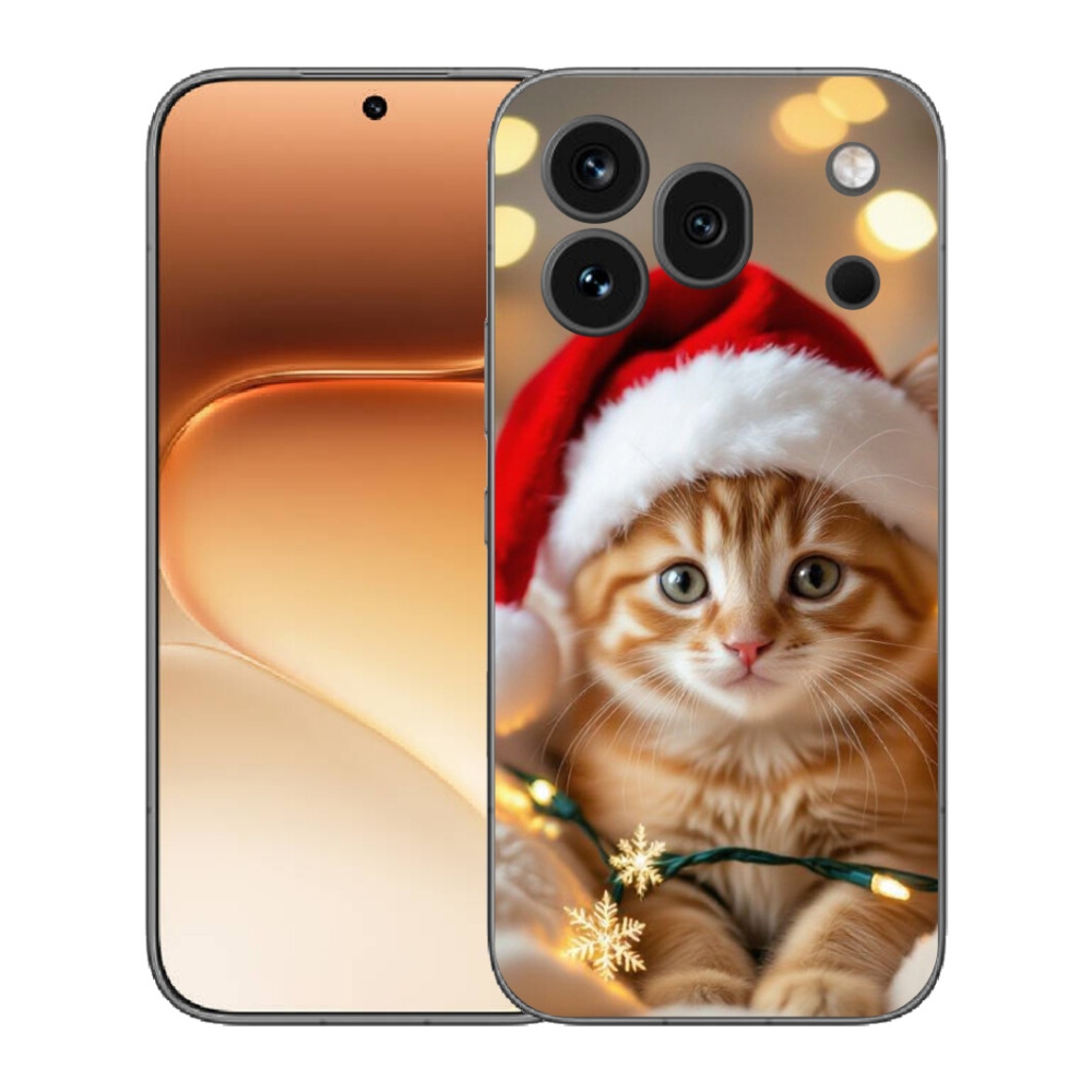 Gélový kryt mmCase na Honor 600 Pro - vianočné mačiatko
