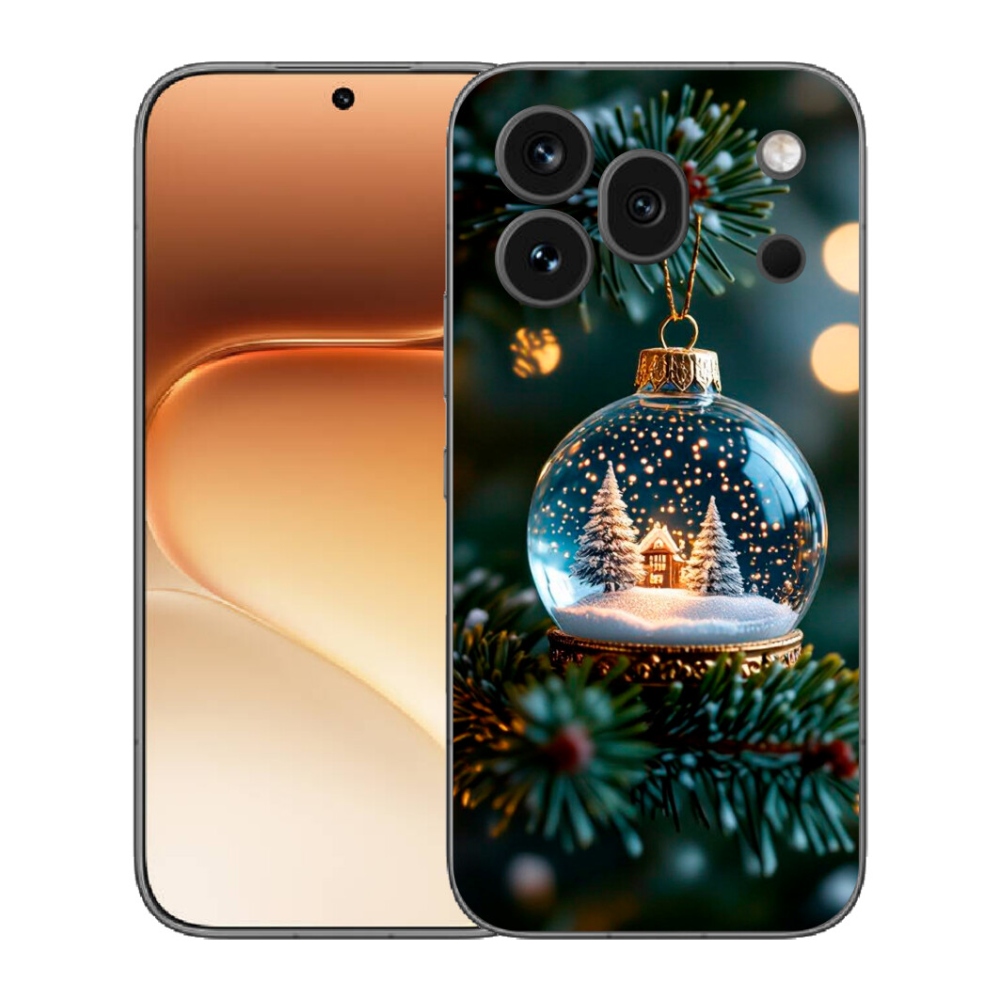 Gélový kryt mmCase na Honor 600 Pro - vianočné gule 2