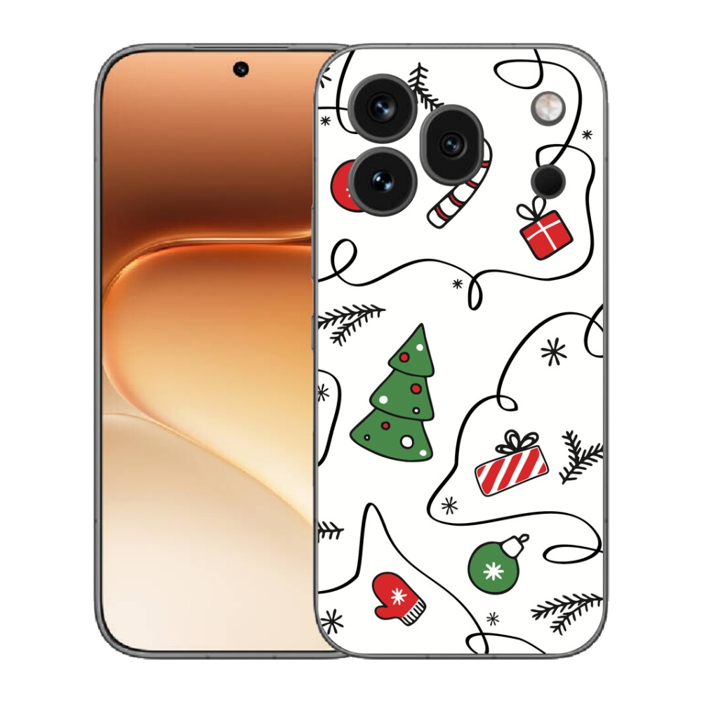 Gélový kryt mmCase na Honor 600 Pro - vianočné motívy