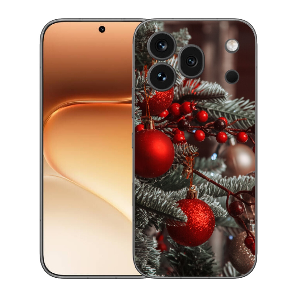 Gélový kryt mmCase na Honor 600 Pro - vianočné ozdoby 2