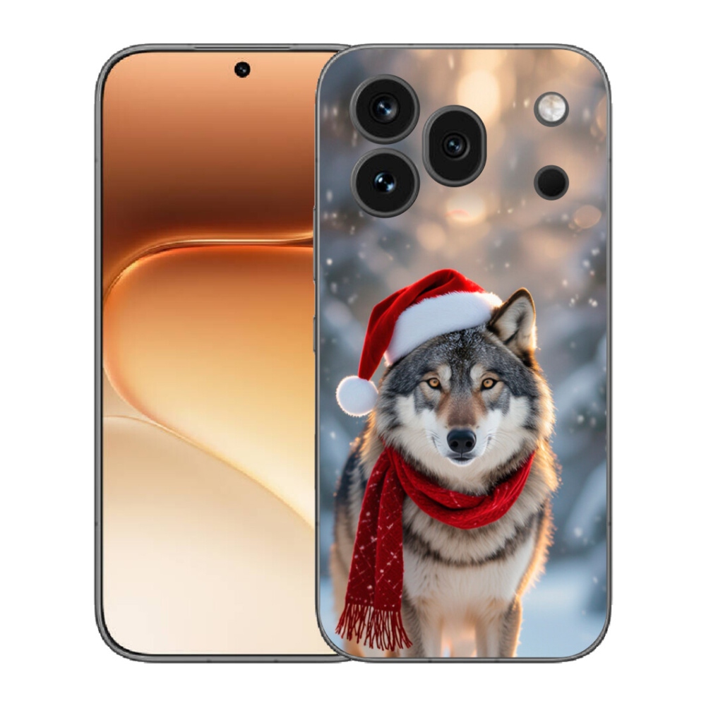 Gélový kryt mmCase na Honor 600 Pro - vianočný vlk