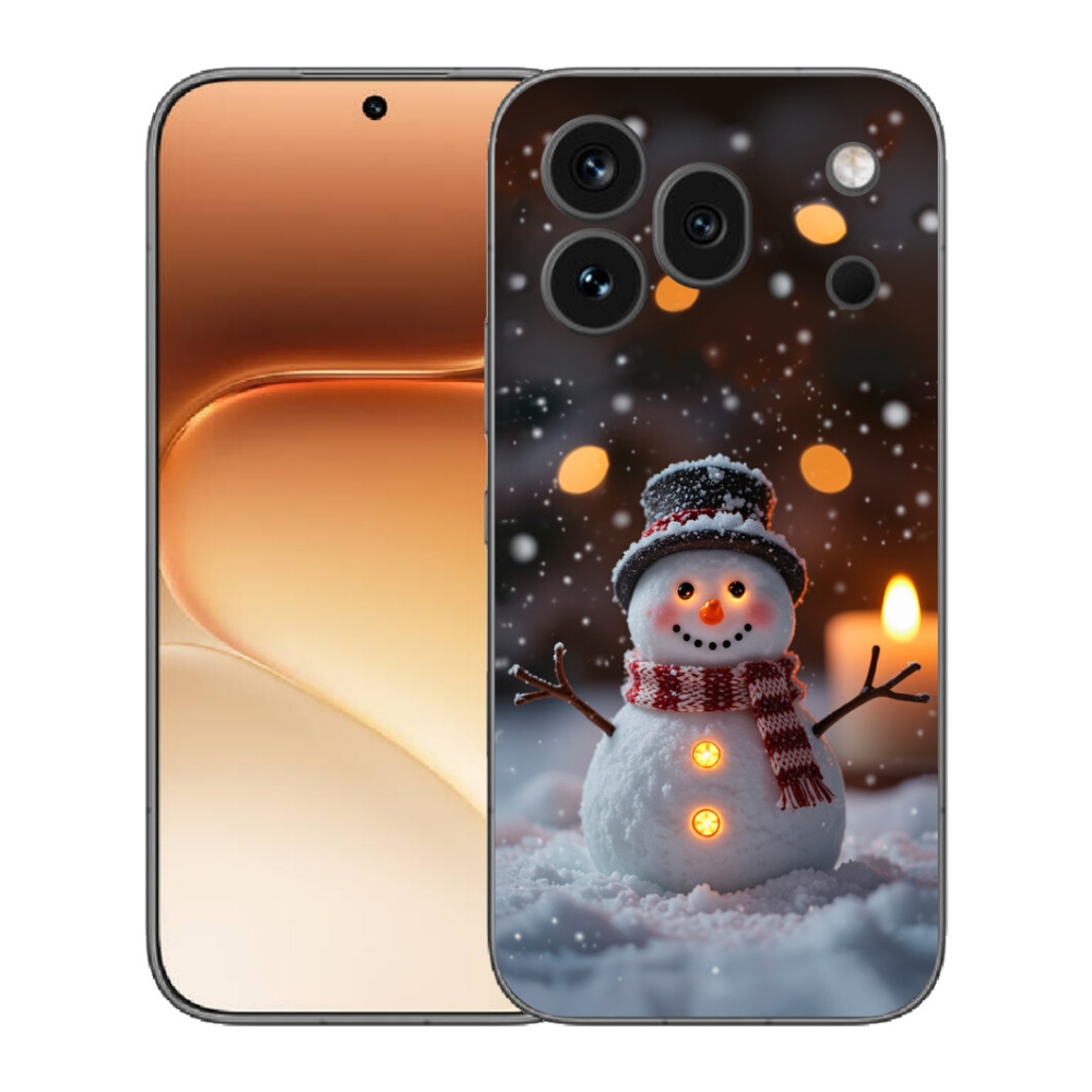 Gélový kryt mmCase na Honor 600 Pro - veselý snehuliak