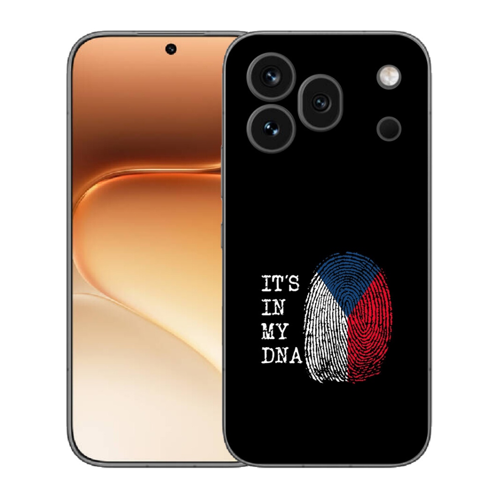 Gélový kryt mmCase na Honor 600 Pro - vlajka odtlačok prsta čierne pozadie