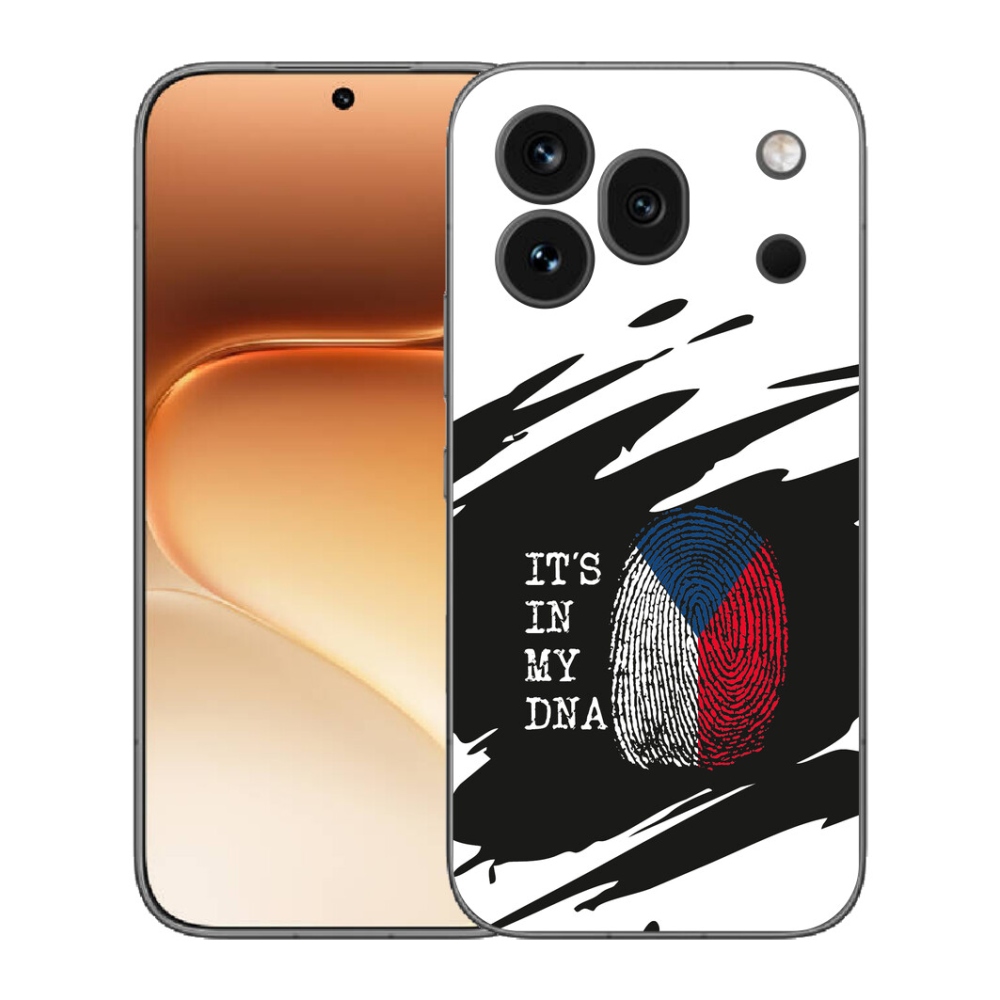 Gélový kryt mmCase na Honor 600 Pro - vlajka odtlačok prsta čiernobiele pozadie