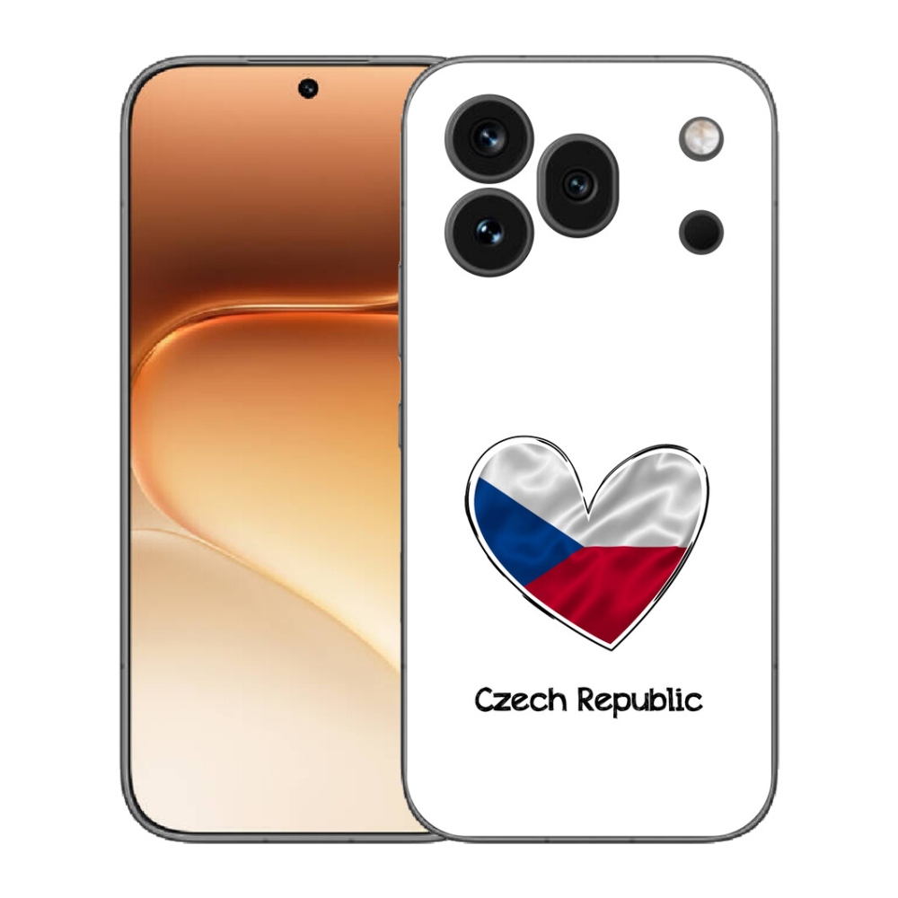 Gélový kryt mmCase na Honor 600 Pro - vlajka srdca biele pozadie