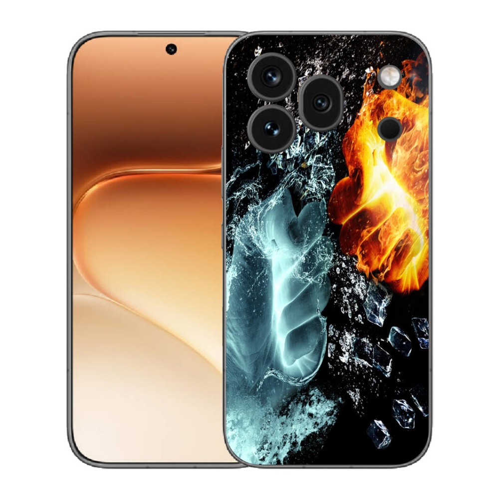 Gélový kryt mmCase na Honor 600 Pro - voda a oheň