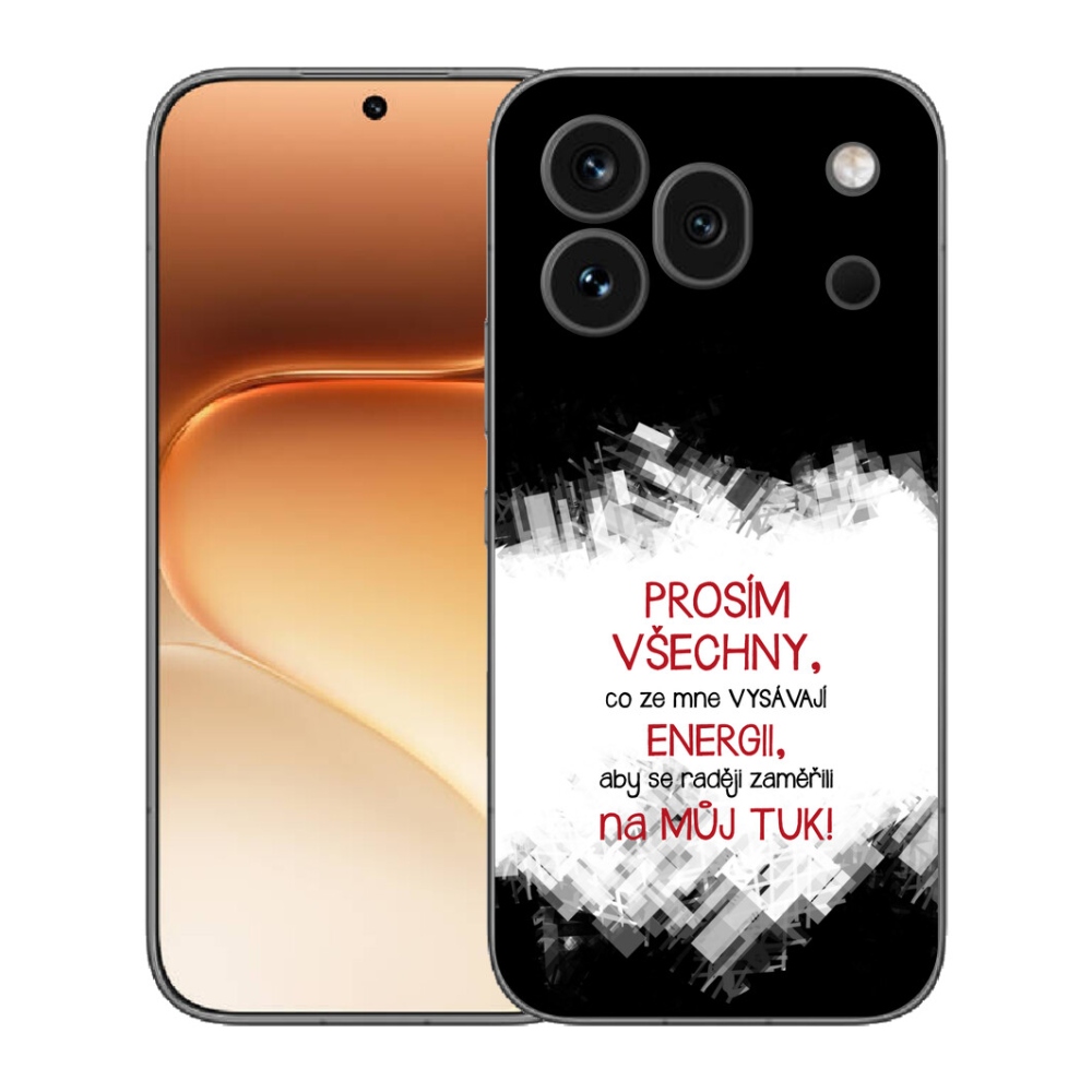 Gélový kryt mmCase na Honor 600 Pro - vtipný text 1 červený
