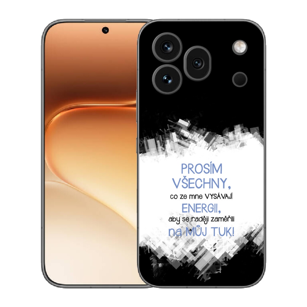 Gélový kryt mmCase na Honor 600 Pro - vtipný text 1 modrý