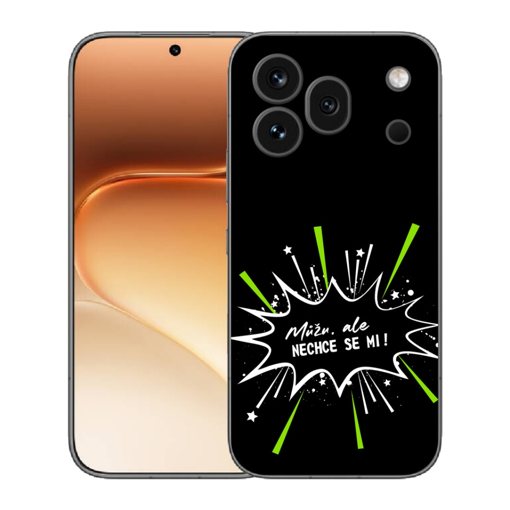 Gélový kryt mmCase na Honor 600 Pro - vtipný text 11 čierne pozadie
