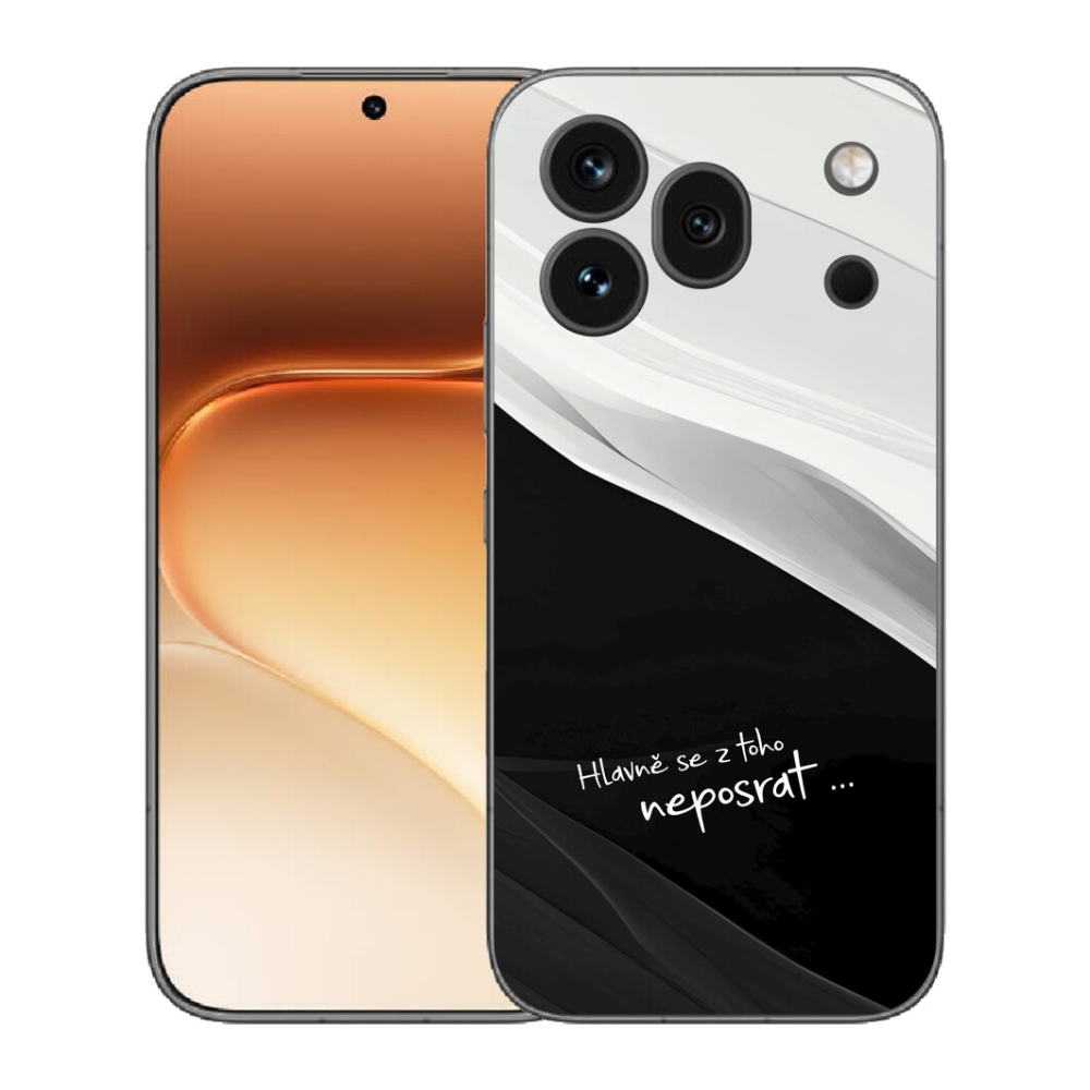 Gélový kryt mmCase na Honor 600 Pro - vtipný text 13 čiernobiele pozadie