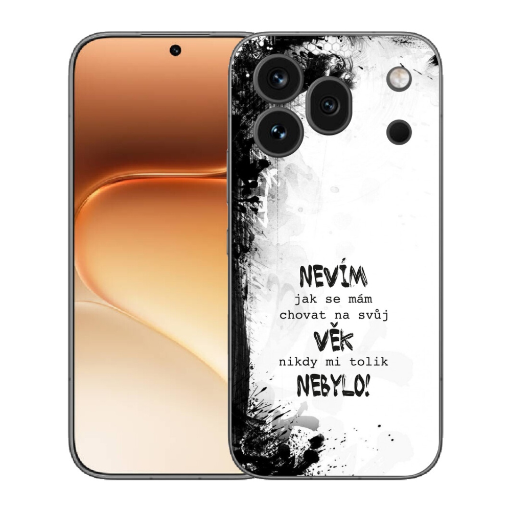 Gélový kryt mmCase na Honor 600 Pro - vtipný text 14 biele pozadie