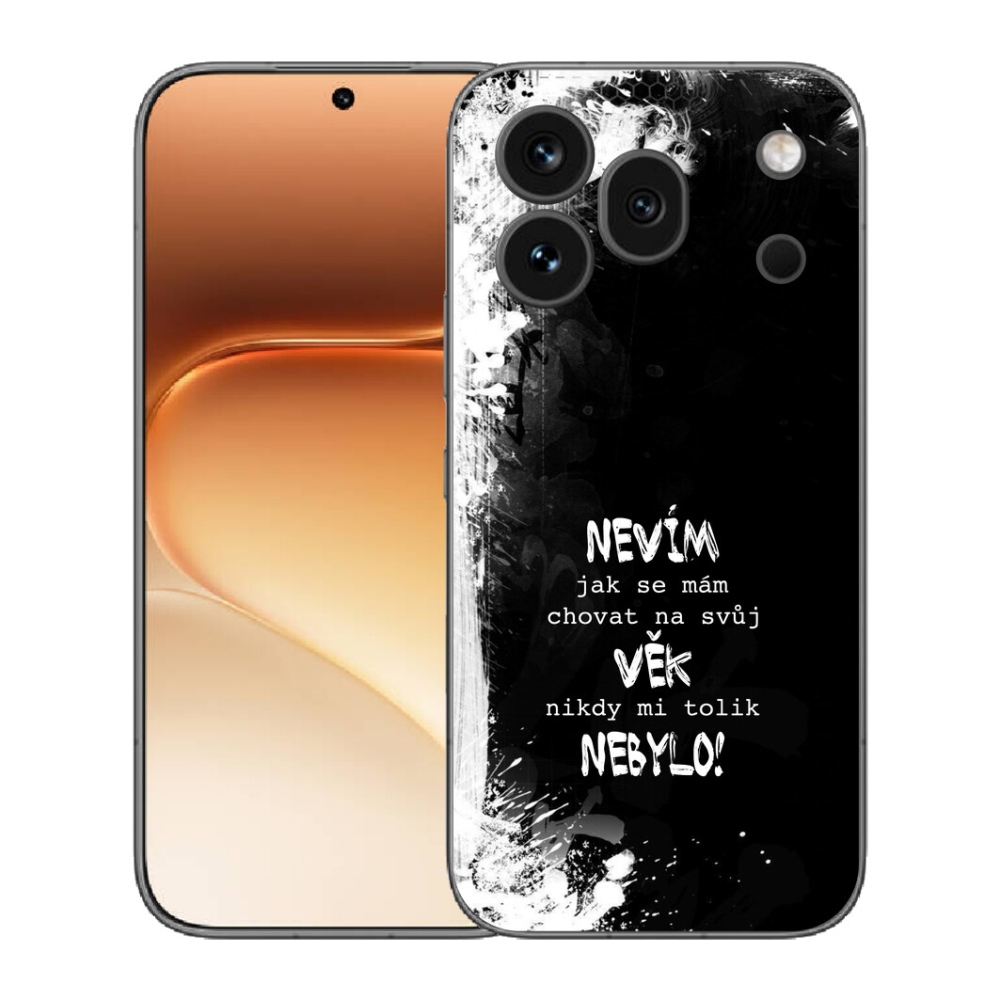 Gélový kryt mmCase na Honor 600 Pro - vtipný text 14 čierne pozadie