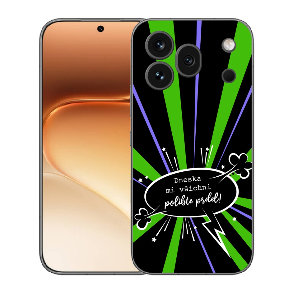 Gélový kryt mmCase na Honor 600 Pro - vtipný text 15 čierne pozadie
