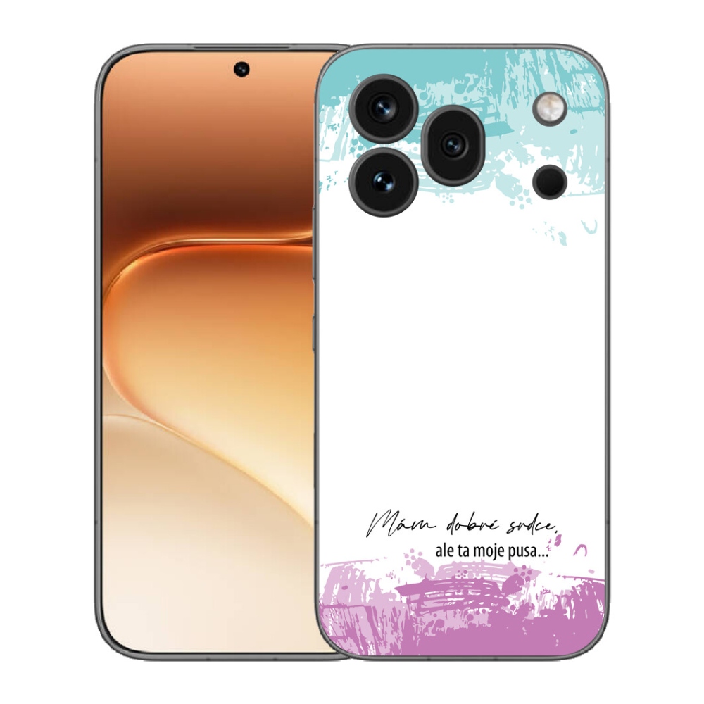 Gélový kryt mmCase na Honor 600 Pro - vtipný text 3 biele pozadie