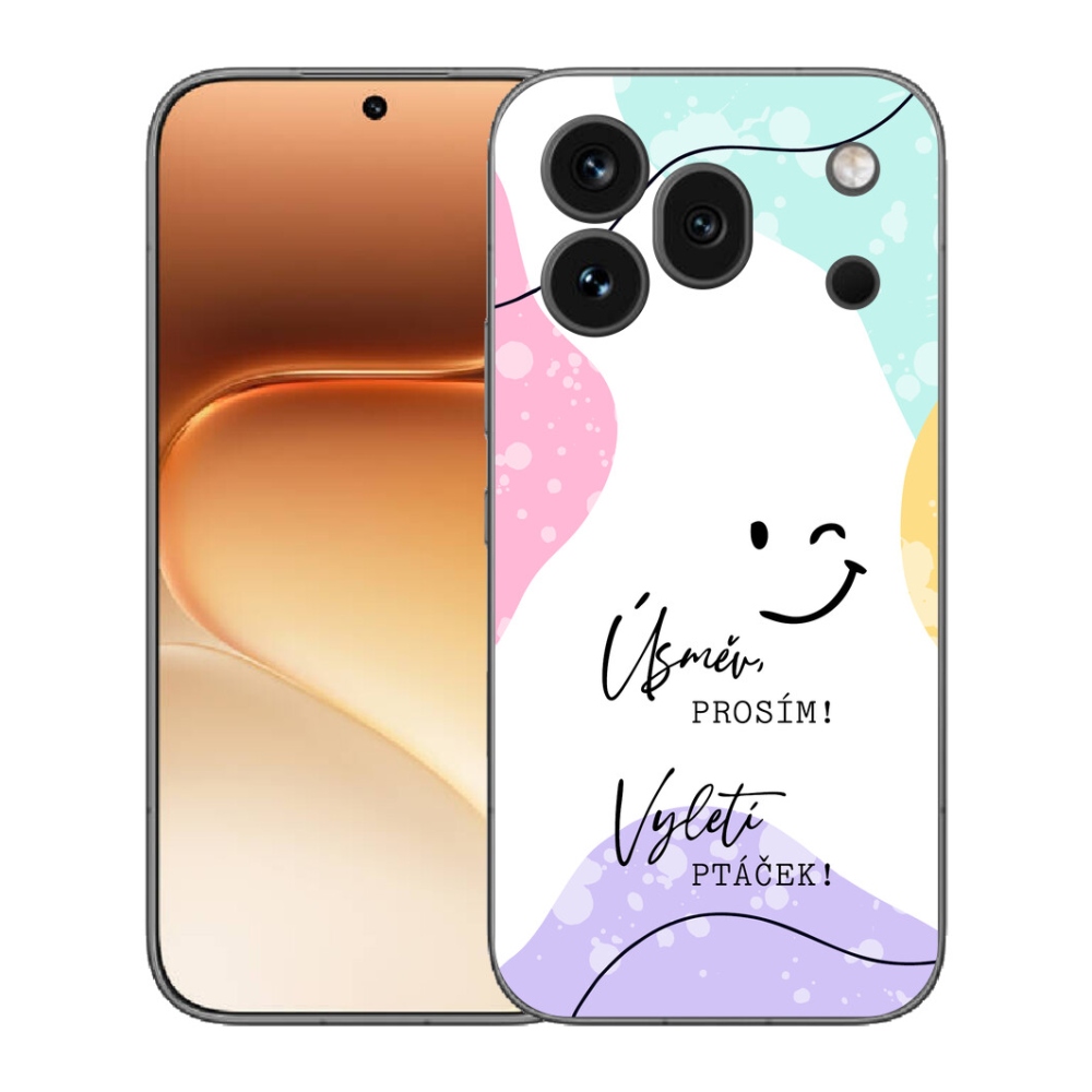 Gélový kryt mmCase na Honor 600 Pro - vtipný text 4 biele pozadie