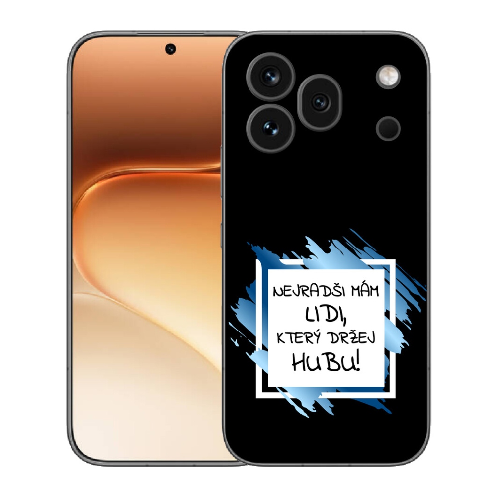 Gélový kryt mmCase na Honor 600 Pro - vtipný text 7 bieločierne pozadie