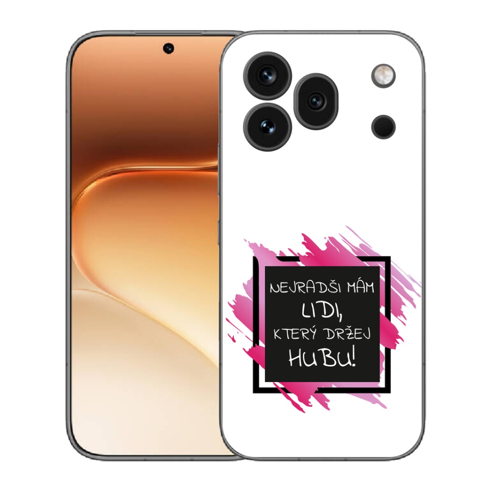 Gélový kryt mmCase na Honor 600 Pro - vtipný text 7 čiernobiele pozadie
