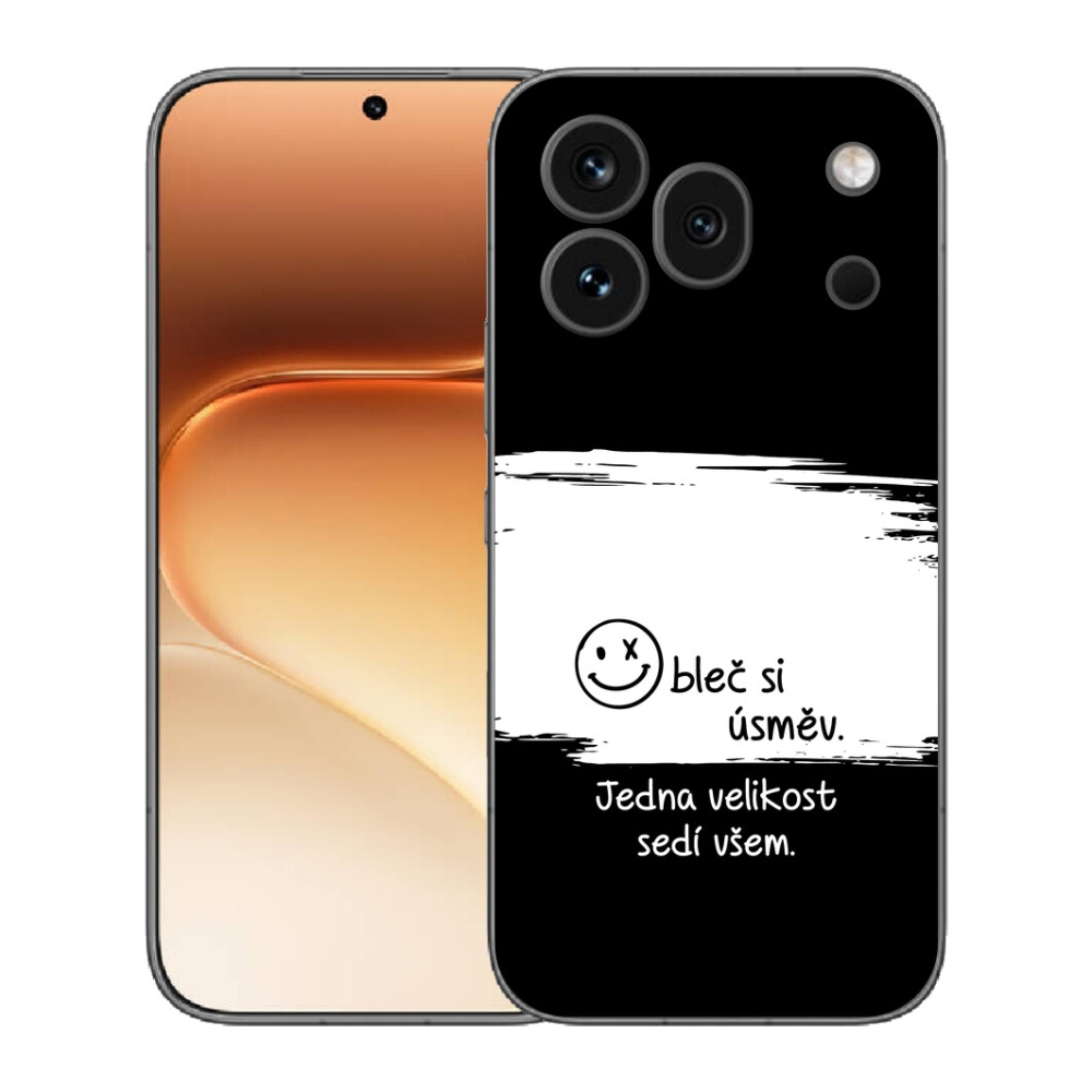 Gélový kryt mmCase na Honor 600 Pro - vtipný text 8 bieločierne pozadie