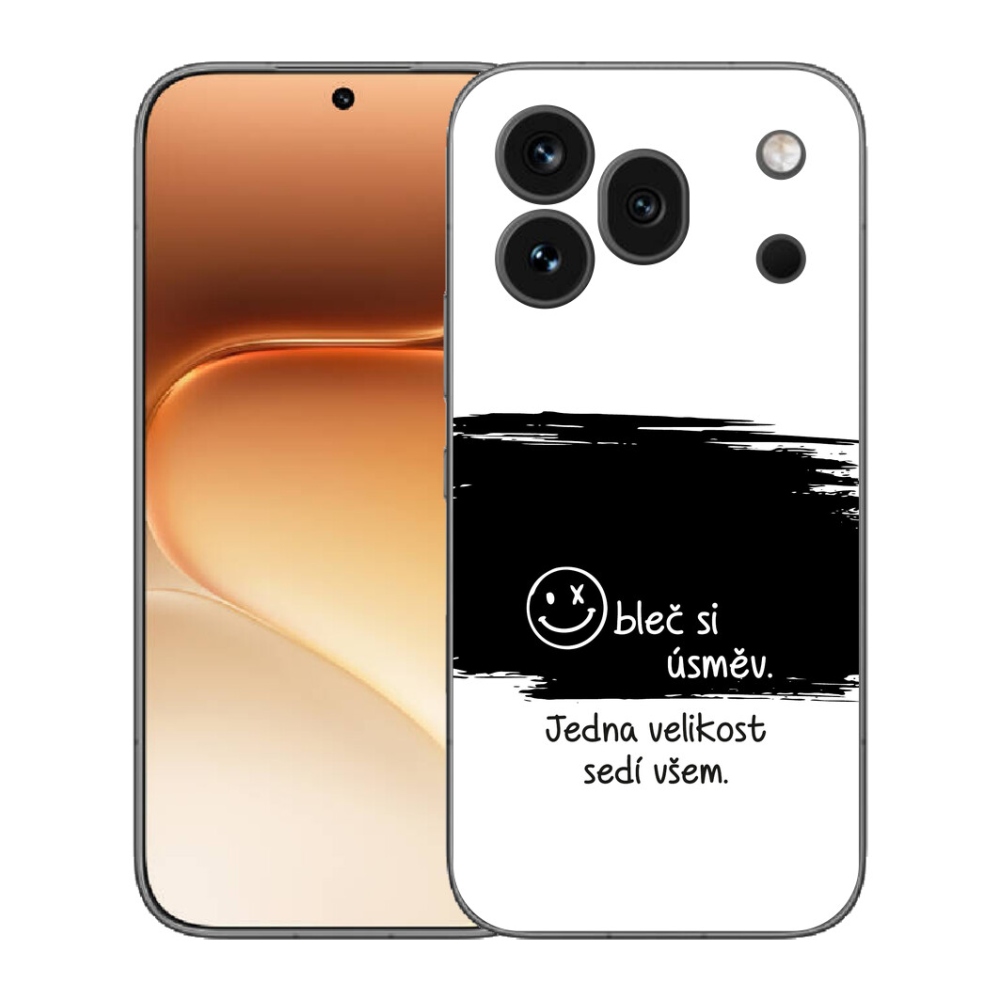 Gélový kryt mmCase na Honor 600 Pro - vtipný text 8 čiernobiele pozadie