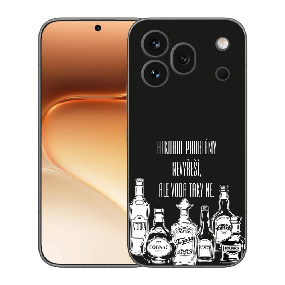 Gélový kryt mmCase na Honor 600 Pro - vtipný text čierne pozadie