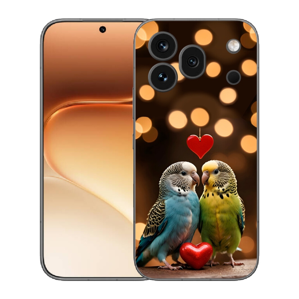 Gélový kryt mmCase na Honor 600 Pro - zamilovaní papagáje
