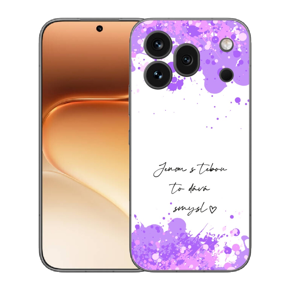 Gélový kryt mmCase na Honor 600 Pro - zamilovaný text biele pozadie