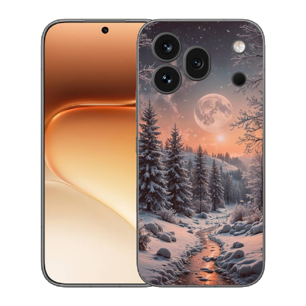 Gélový kryt mmCase na Honor 600 Pro - zimná krajina 2