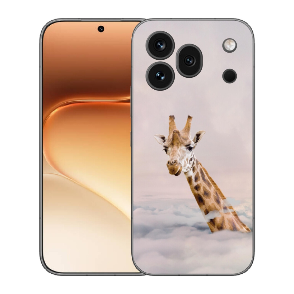 Gélový kryt mmCase na Honor 600 Pro - žirafa v oblakoch