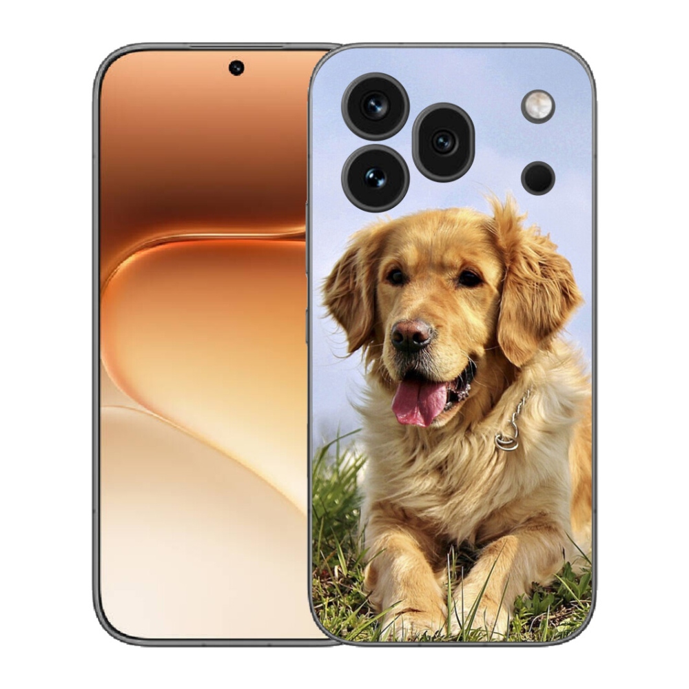 Gélový kryt mmCase na Honor 600 Pro - zlatý retriever