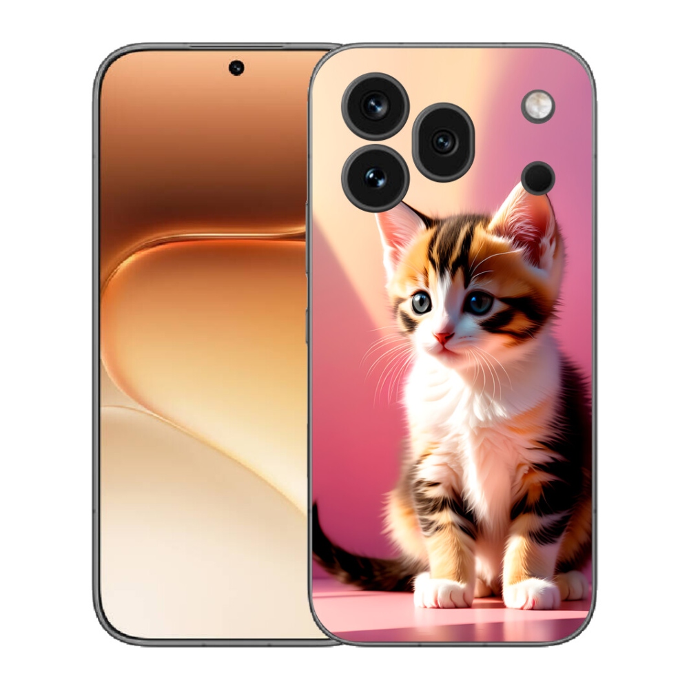 Gélový kryt mmCase na Honor 600 Pro - zvedavé mačiatko 2