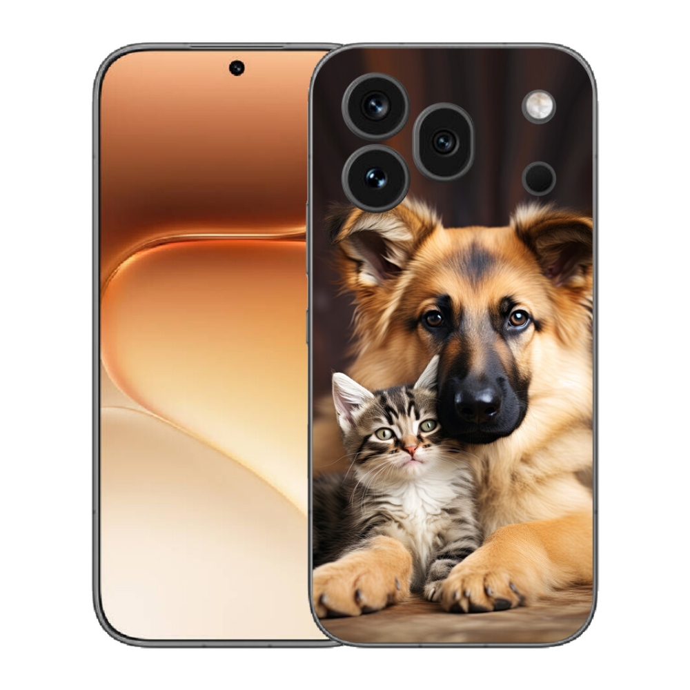 Gélový kryt mmCase na Honor 600 Pro - zvieracie priateľstvo