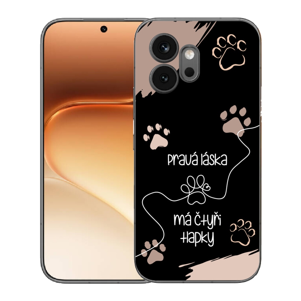 Gélový kryt mmCase na Honor 600 - psí motív 1 čierne pozadie