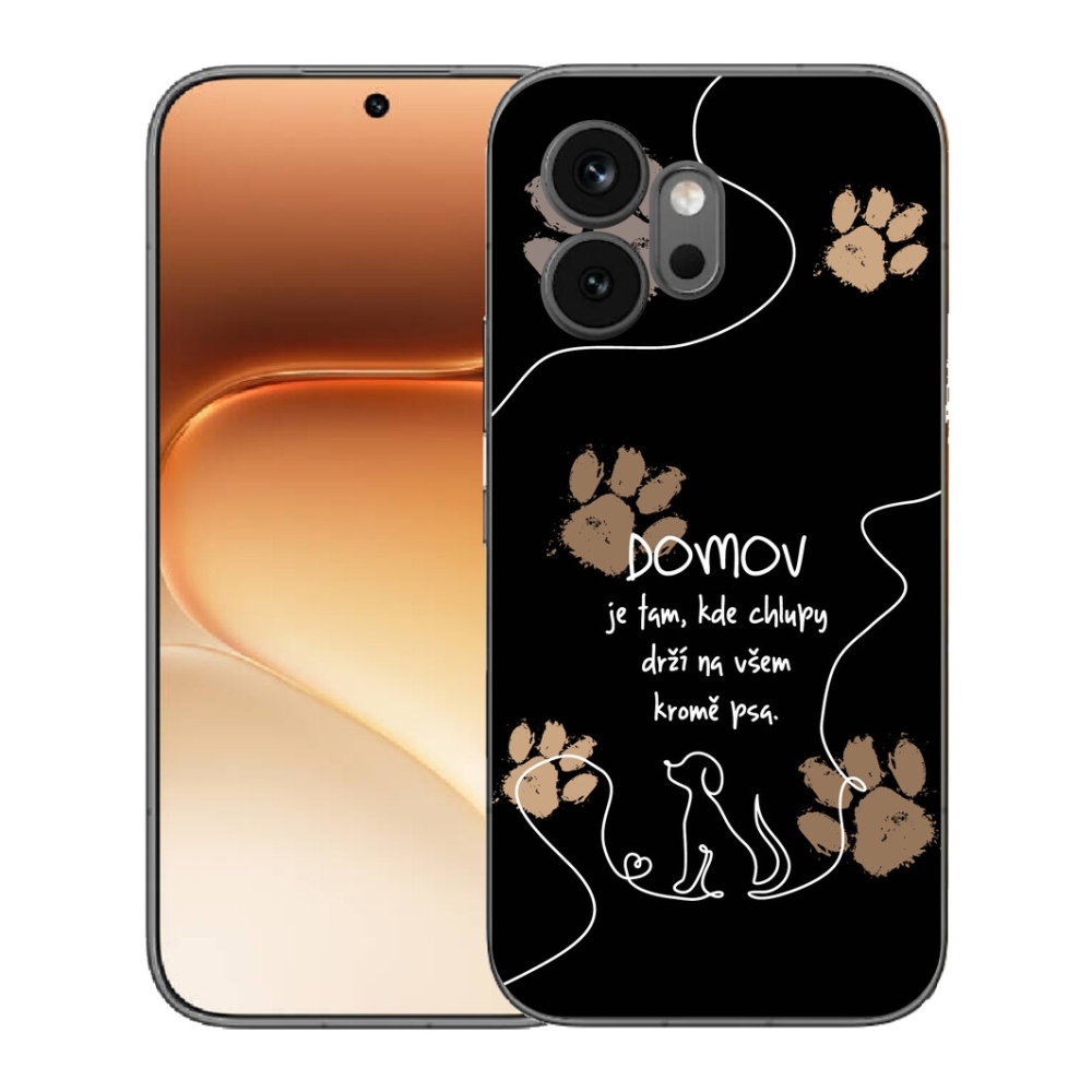 Gélový kryt mmCase na Honor 600 - psí motív čierne pozadie