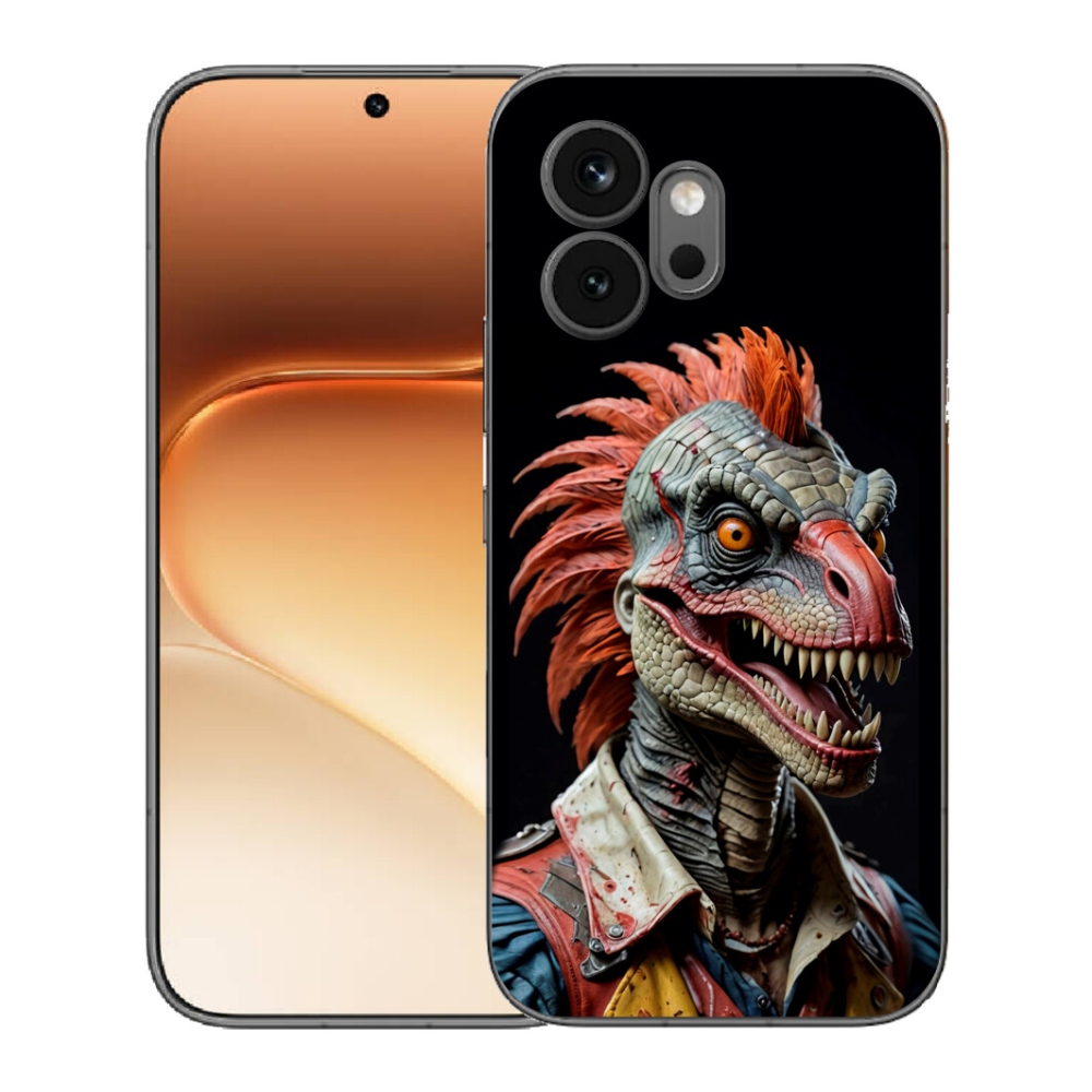 Gélový kryt mmCase na Honor 600 - punk dinosaurus