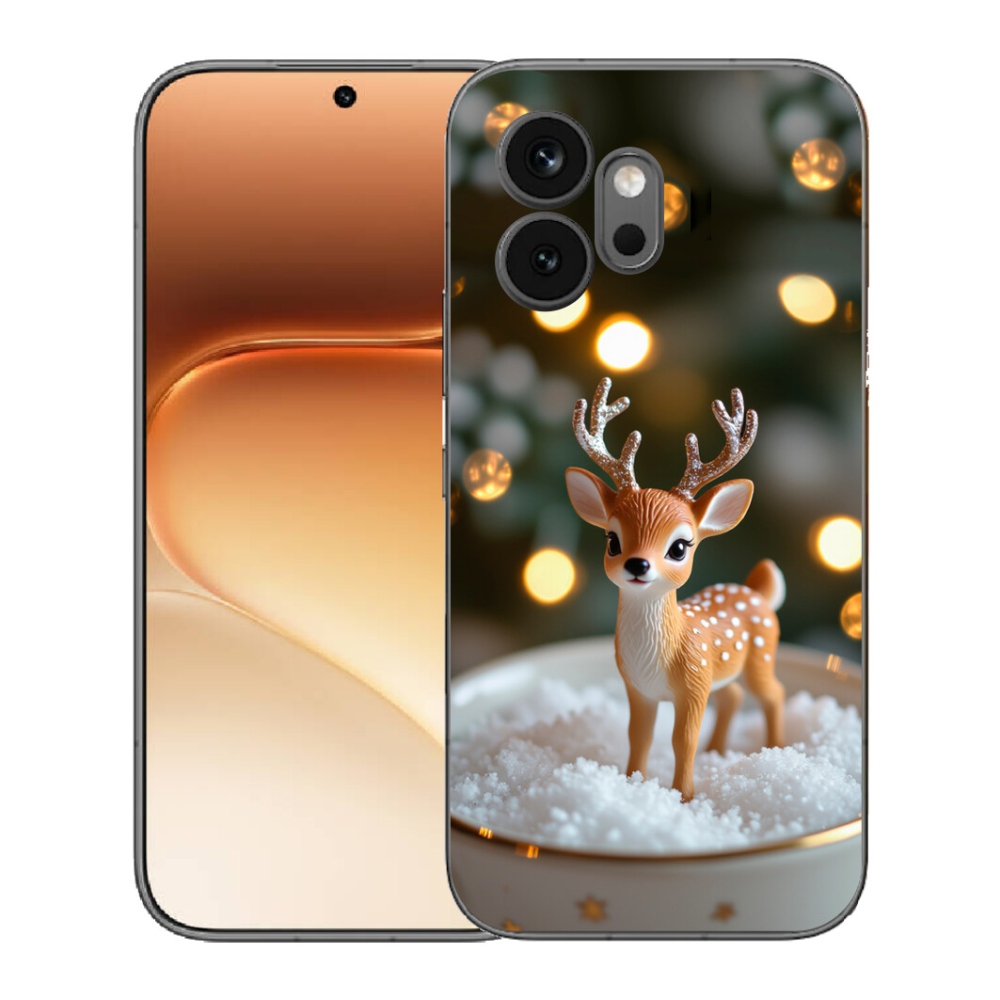 Gélový kryt mmCase na Honor 600 - roztomilý vianočný jeleň