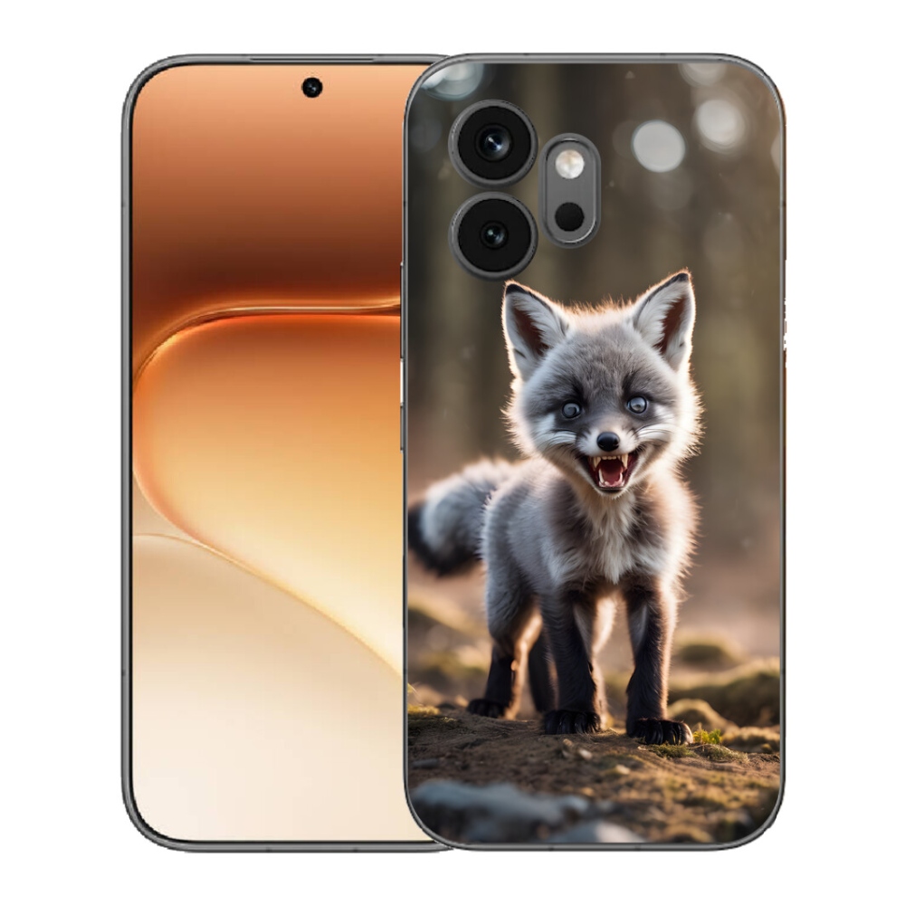 Gélový kryt mmCase na Honor 600 - rozzúrená líška
