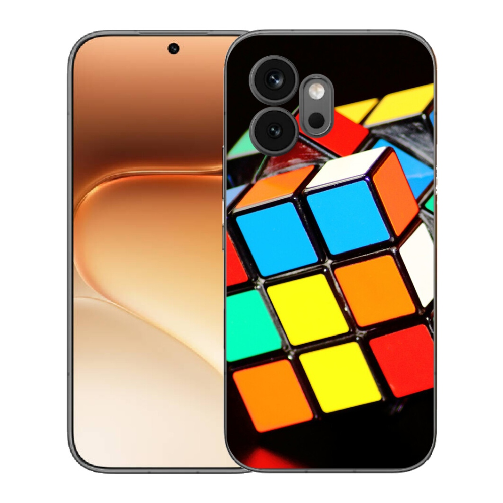 Gélový kryt mmCase na Honor 600 - rubikova kocka