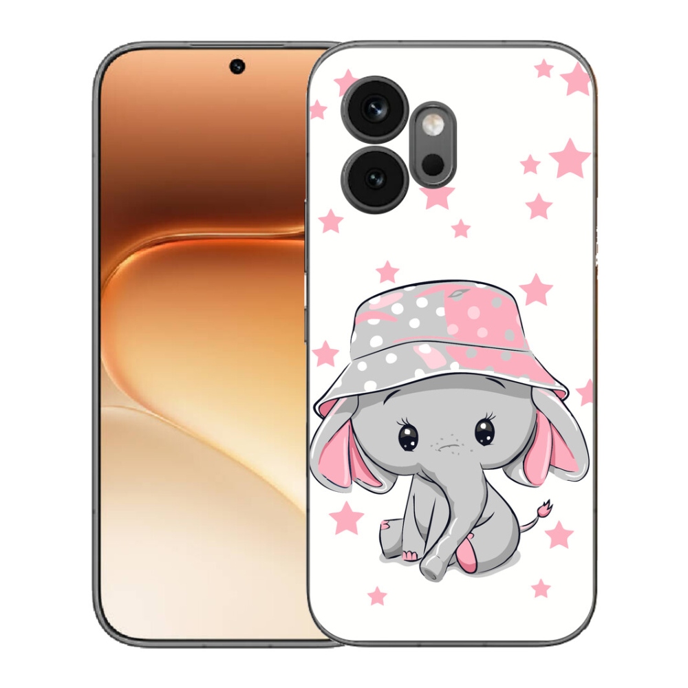 Gélový kryt mmCase na Honor 600 - ružový slon