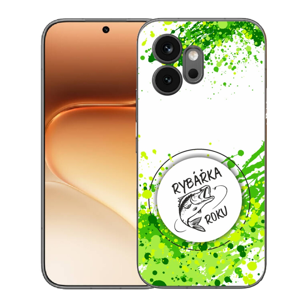 Gélový kryt mmCase na Honor 600 - rybárka roku biele pozadie