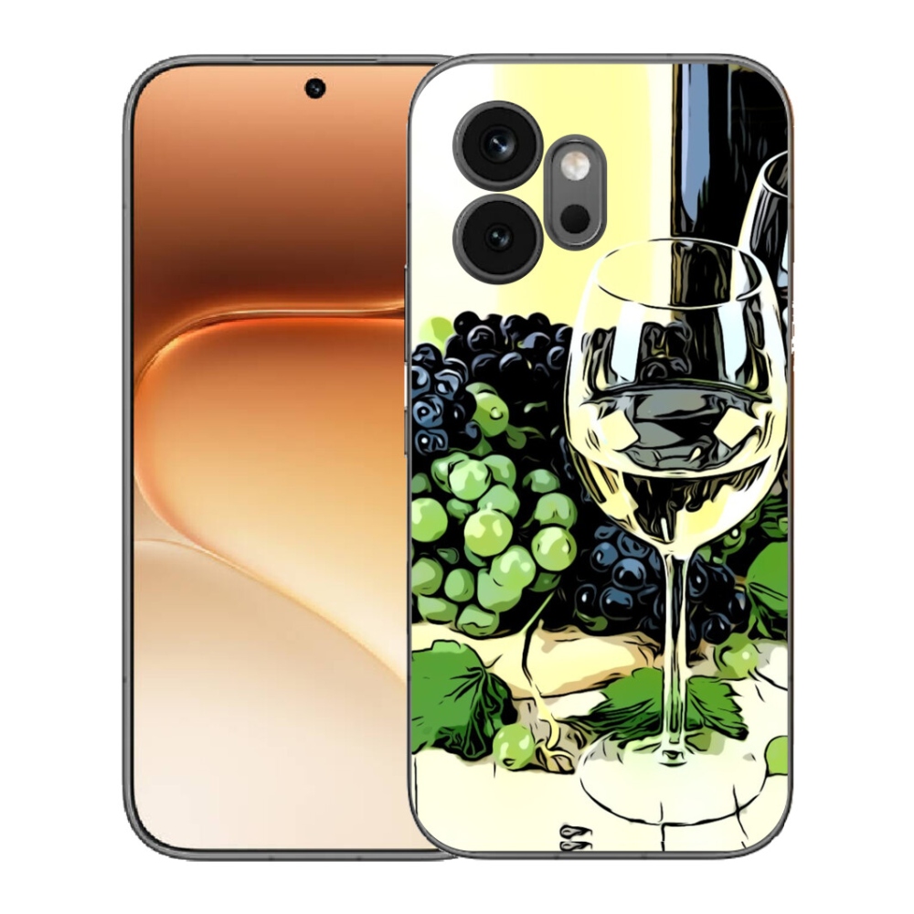 Gélový kryt mmCase na Honor 600 - pohár vína