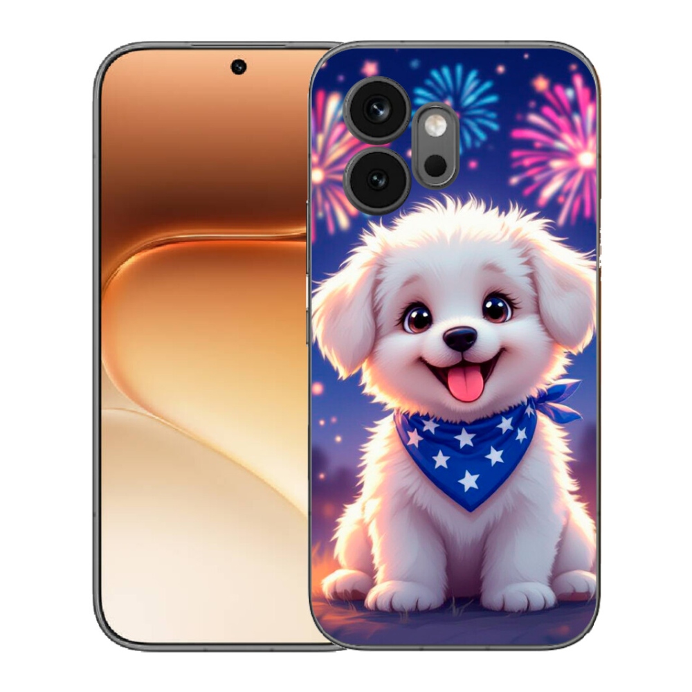 Gélový kryt mmCase na Honor 600 - slávnostné šteňa