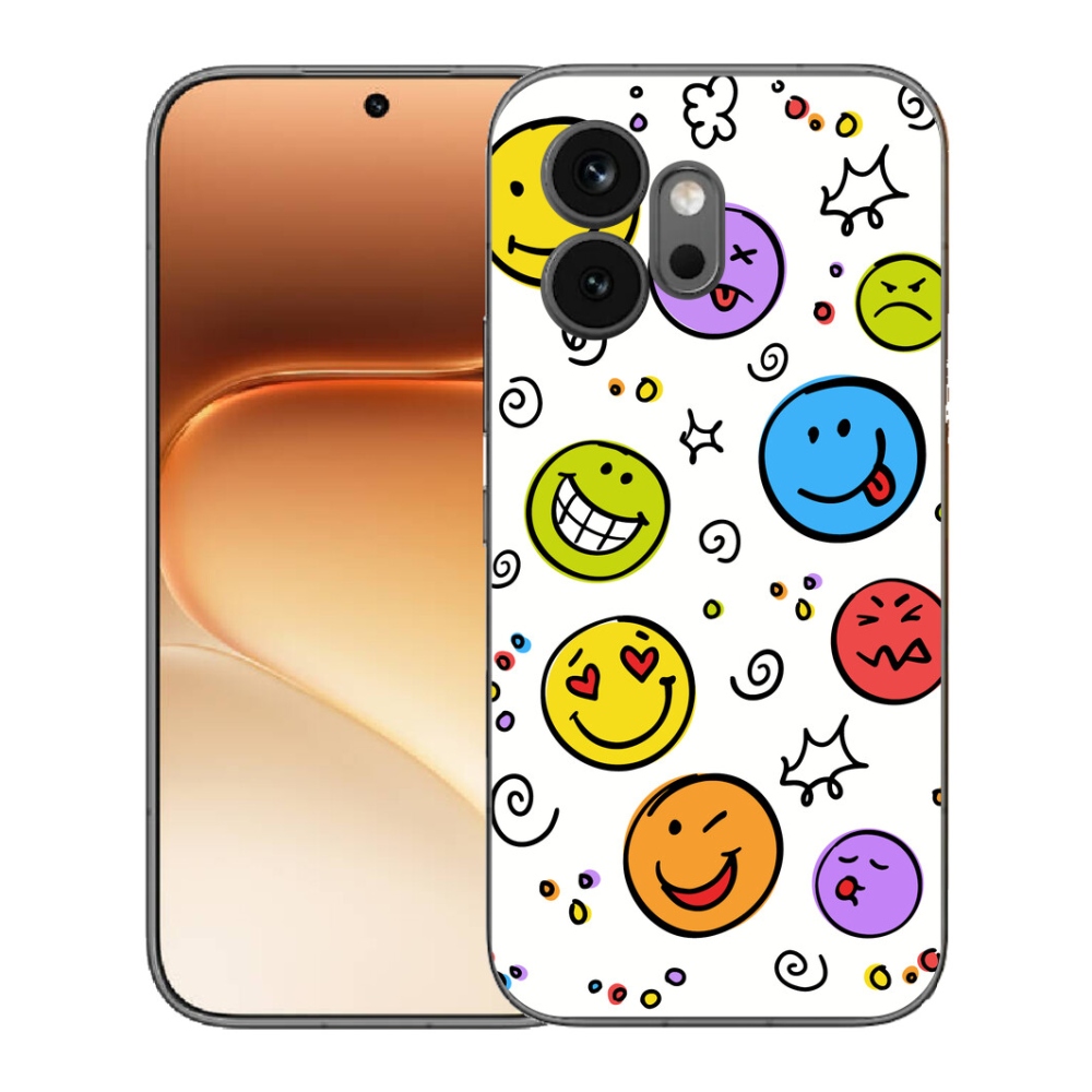 Gélový kryt mmCase na Honor 600 - smajlíci