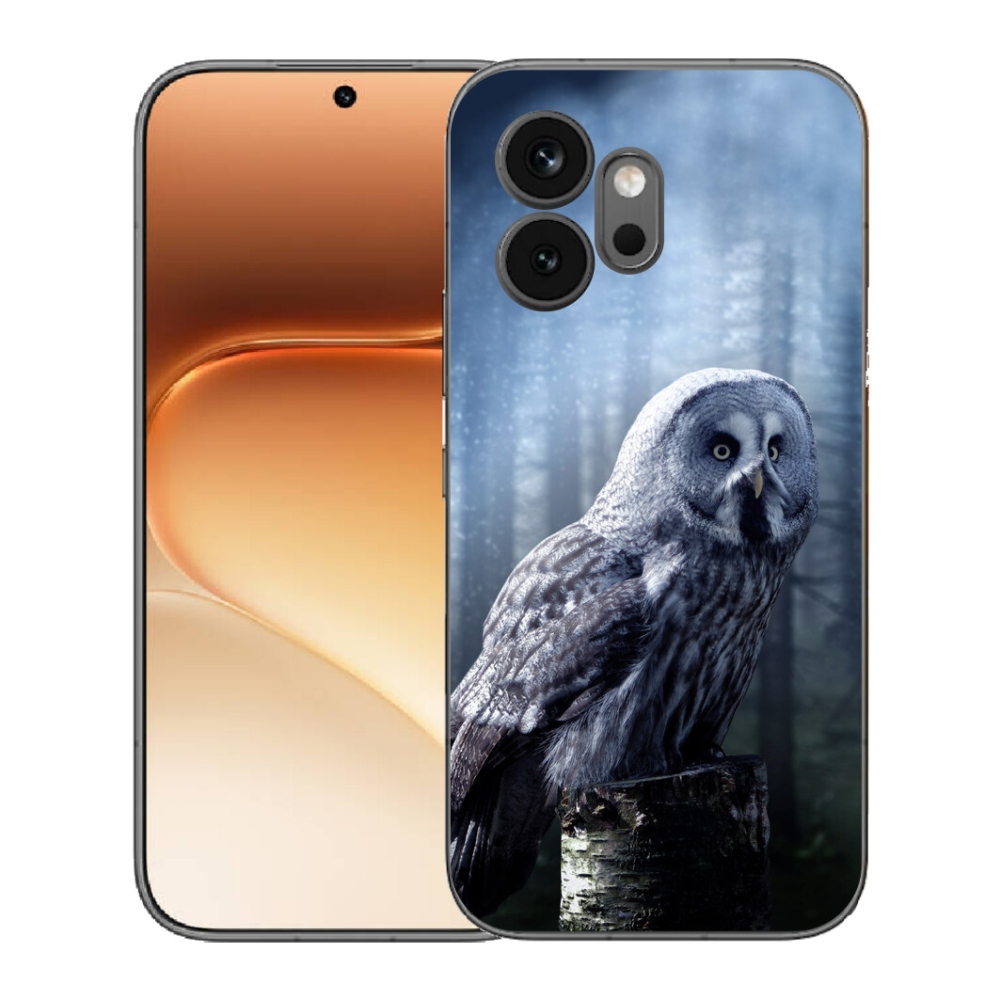 Gélový kryt mmCase na Honor 600 - sova