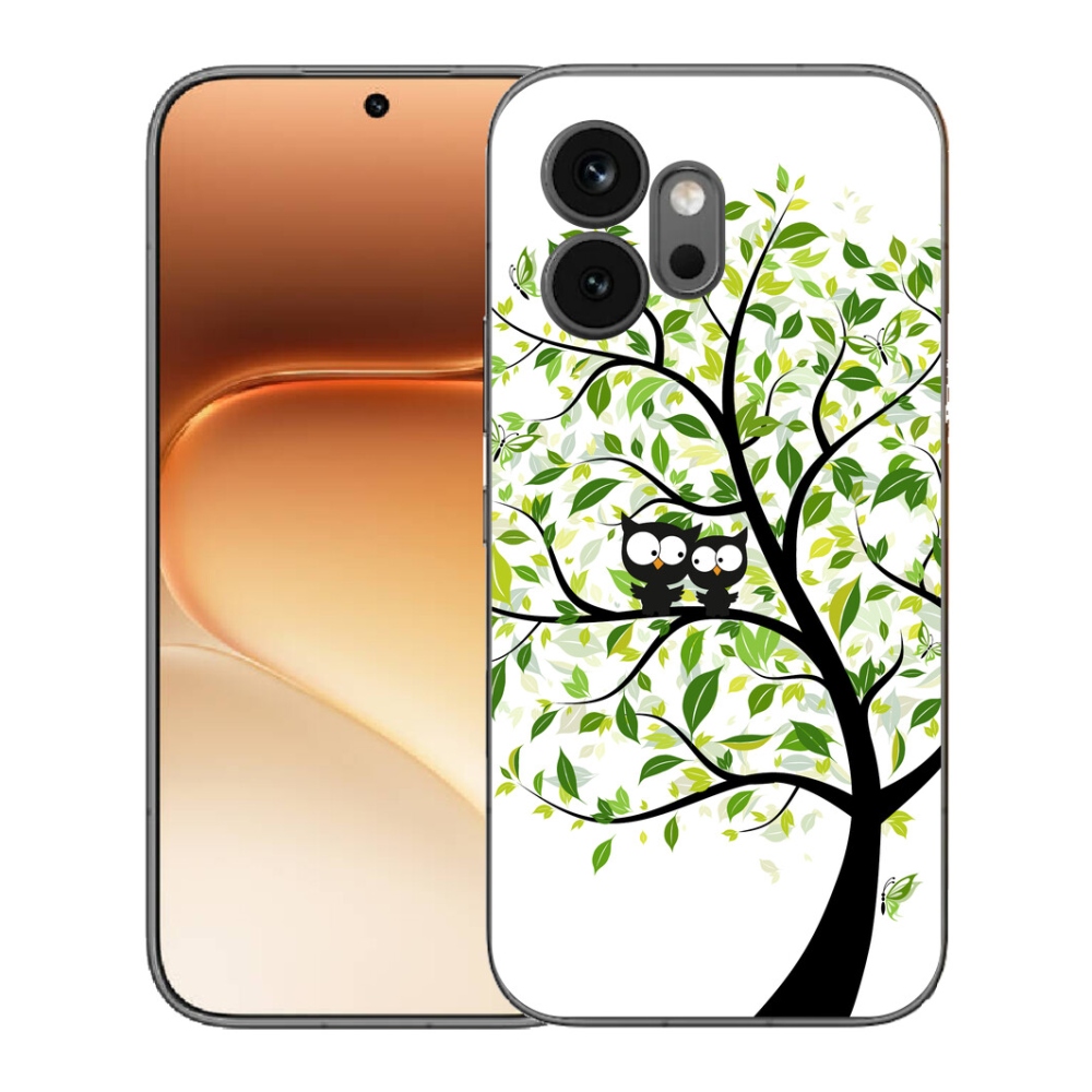 Gélový kryt mmCase na Honor 600 - malej sovy na strome