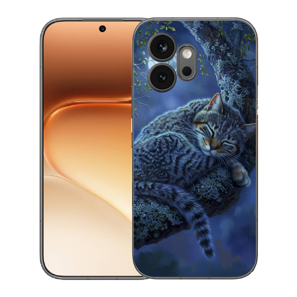 Gélový kryt mmCase na Honor 600 - spiaca mačka