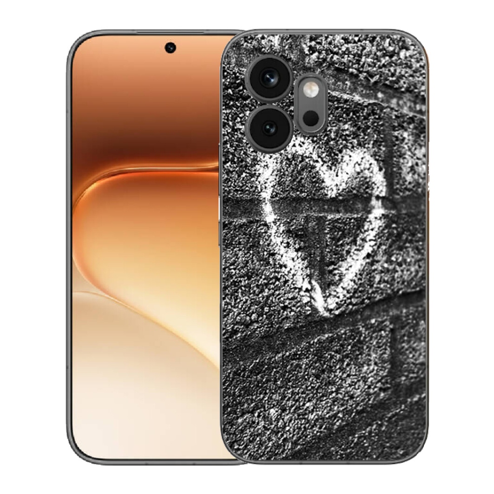 Gélový kryt mmCase na Honor 600 - srdce na stene