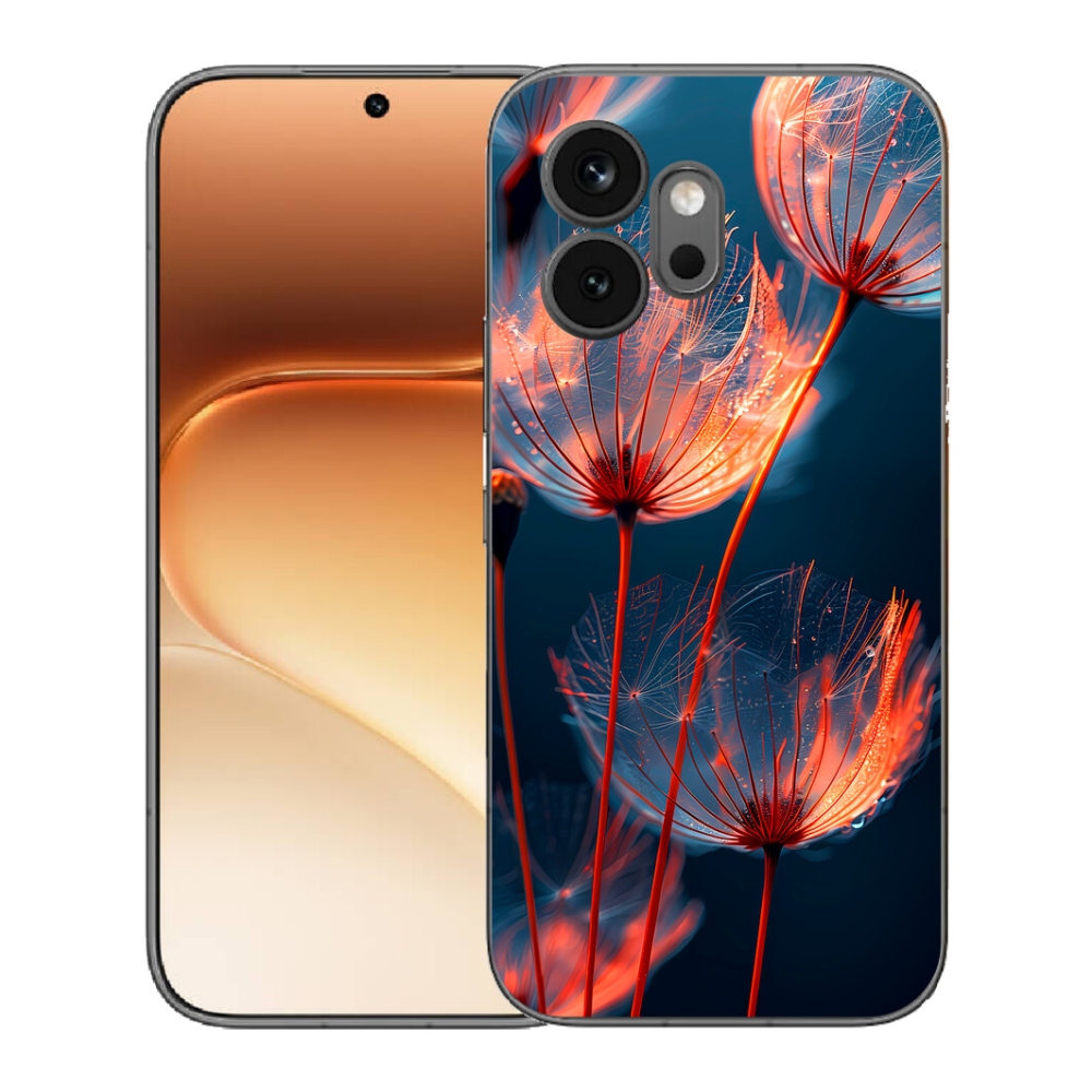 Gélový kryt mmCase na Honor 600 - svetielkujúce páperie