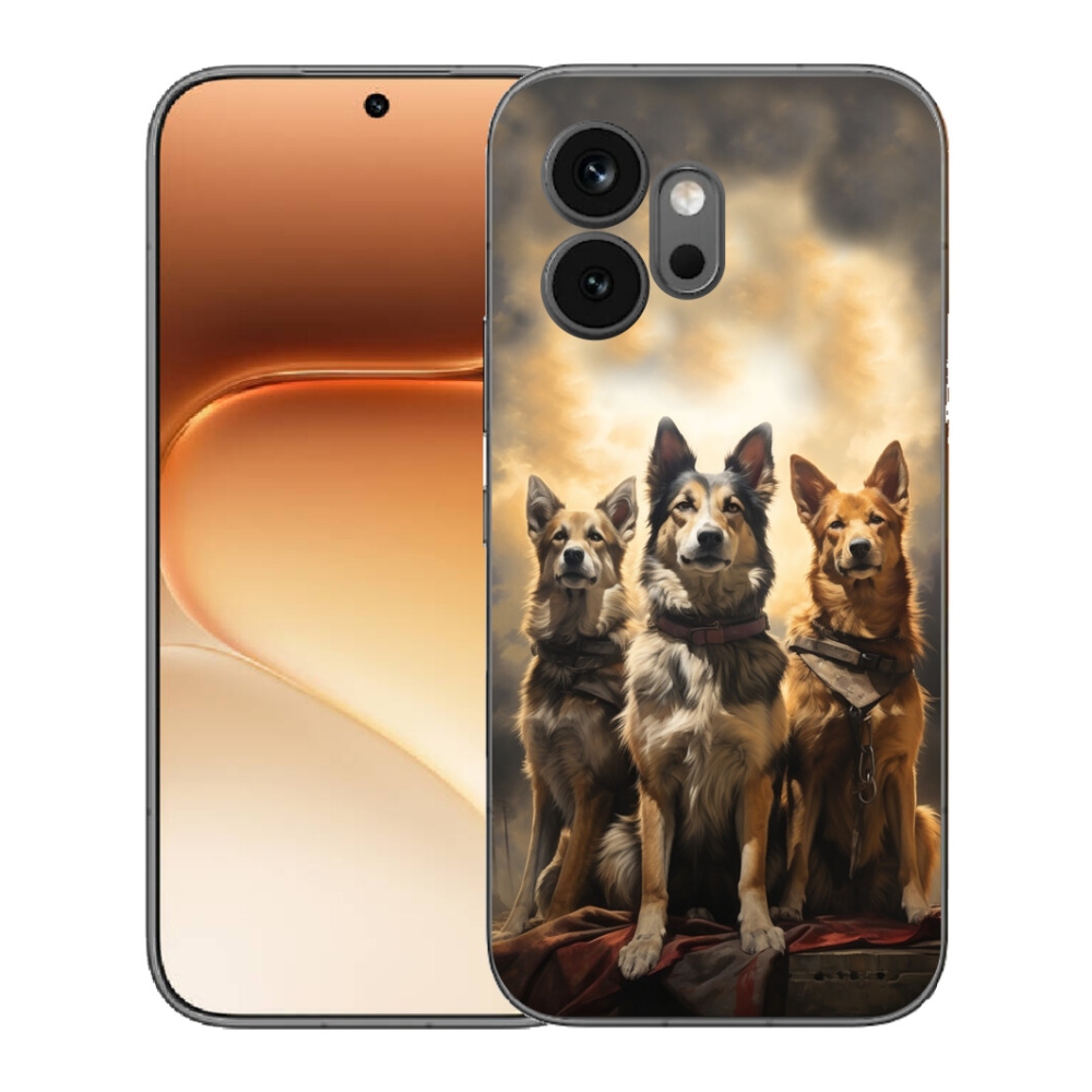Gélový kryt mmCase na Honor 600 - tri psy