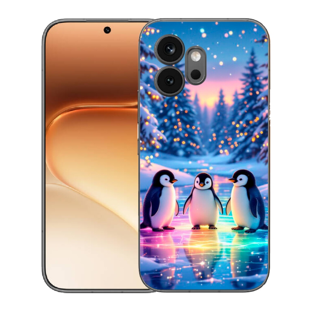 Gélový kryt mmCase na Honor 600 - tučniaky